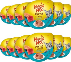 Meow Mix Paté in Gravy Wet Cat Food with Real Tuna & Salmon, 2.75 Ounce (Pack of 12) from SKANDA INTERNATIONAL FZ LLE