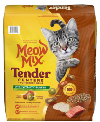 Meow Mix Tender Centers Dry Cat Food, Salmon & Turkey with Vitality Bursts, 13.5 Pound Bag from SKANDA INTERNATIONAL FZ LLE