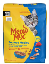 Meow Mix Seafood Medley Dry Cat Food, 14.2 Pound Bag from SKANDA INTERNATIONAL FZ LLE