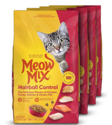 Meow Mix Hairball Control Dry Cat Food, 3.15 Pound Bag (Pack of 4) from SKANDA INTERNATIONAL FZ LLE