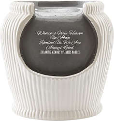 Let's Make Memories Personalized Memorial Fountain - Sympathy - Condolences - Porcelain - Cascading Water - Engraved - Whispers from Heaven from SKANDA INTERNATIONAL FZ LLE