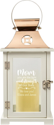 Let's Make Memories Personalized Lantern for Her - for Mom - Keepsake for Mother - Tabletop Keepsake Décor - Flameless LED Candle - You are Our Light - Our Version - Light Finish from SKANDA INTERNATIONAL FZ LLE