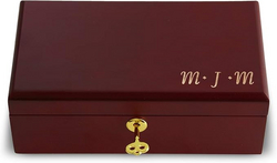 Let's Make Memories Personalized Engraved Wooden Valet - Keepsake Box - Secure Storage - For Dads and Grads - Father's Day Gift - 9" W x 5" L x 3.5" H from SKANDA INTERNATIONAL FZ LLE
