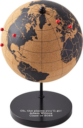 Let's Make Memories Personalized Cork Globe - The Places You'll Go - Graduation Gift - for Travel Lovers - Customize with Message - 7.5" Hx5.5 Dia from SKANDA INTERNATIONAL FZ LLE