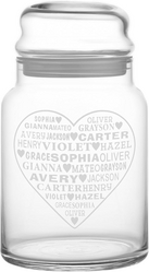 Let's Make Memories Personalized Variety Glass Candy Jars - Heart Full of Love Design from SKANDA INTERNATIONAL FZ LLE