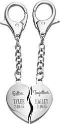 Let's Make Memories Personalized Couple's Key Chains - For Valentine's Day from SKANDA INTERNATIONAL FZ LLE