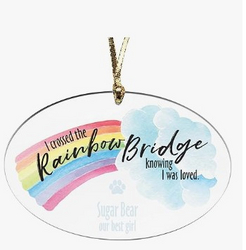Let's Make Memories Personalized Over The Rainbow Bridge Christmas Ornament - Pet Memorial from SKANDA INTERNATIONAL FZ LLE