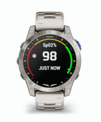 Garmin D2™ Mach 1, Touchscreen Aviator Smartwatch with GPS Moving Map, Aviation Weather, Health and Wellness Features and More, Vented Titanium Bracelet