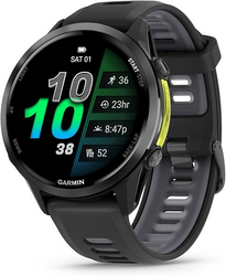 Garmin® Forerunner® 970, Premium GPS Running and Triathlon Smartwatch, AMOLED Display, Built-in LED Flashlight, Carbon Gray DLC Titanium with Black Case and Black/Translucent Whitestone Band from SKANDA INTERNATIONAL FZ LLE
