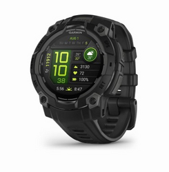 Garmin Instinct® 3 45mm, AMOLED Display, Rugged Outdoor GPS Smartwatch, Metal-Reinforced Bezel, Built-in Flashlight, Up to 18 Days of Battery Life, Black from SKANDA INTERNATIONAL FZ LLE