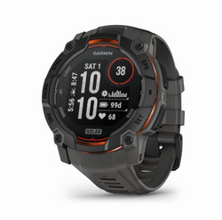 Garmin Instinct® 3 50mm, Solar Charged Display, Rugged Outdoor GPS Smartwatch, Metal-Reinforced Bezel, Built-in Flashlight, Charcoal from SKANDA INTERNATIONAL FZ LLE