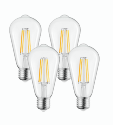 Brightown 4 Pack LED Edison Bulbs, 6W, Equivalent 60W from SKANDA INTERNATIONAL FZ LLE