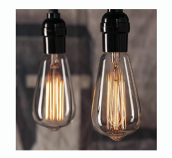 Edison Bulbs - 6 Packs Incandescent Light Bulbs 60 Watt, Dimmable E26 Bulbs Vintage Light Bulbs, Decorative Antique Filament Clear Glass Edison Light Bulb, 2200K Warm White 252 Lumens from SKANDA INTERNATIONAL FZ LLE