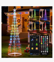 Brightown Smart Christmas Cone Tree LED Light from SKANDA INTERNATIONAL FZ LLE