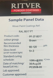 RAL8017 POWDER COATING BROWN