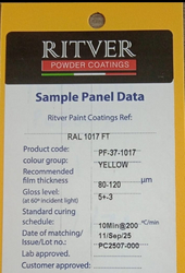 RAL9017 YELLOW POWDER COATING