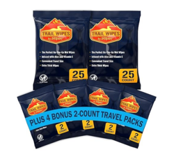 Inspire Trail Wipes | Camping Wipes Body Wipes Adults | Biodegradable Wipes For Camping, Travel, Gym With Aloe And Vitamin E | No Rinse Bathing Shower Wipes Women Or Men from SKANDA INTERNATIONAL FZ LLE