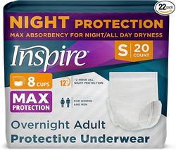 Inspire Adult Diapers Women or Men - MAX Absorbency | Our Most Absorbent and Dry, Incontinence Underwear for Women or Men | Leak Proof Diaper Overnight or Daytime for Heavy from SKANDA INTERNATIONAL FZ LLE