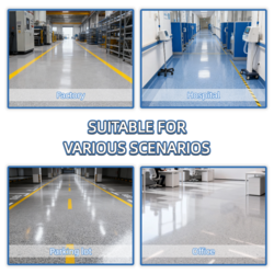 Blue Kingfisher epoxy floor paint is wear-resistant and scratch-resistant and has high appearance value