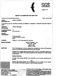 BARITE SPECIFICATION STANDARD TABLE AND SHEET