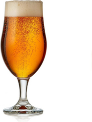 Libbey Craft Brews Nucleated Belgian Beer Glasses, 16.5-ounce, Set of 4