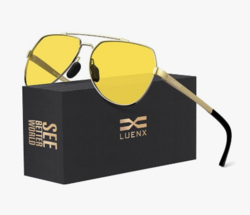 LUENX Aviator Sunglasses for Men Women Polarized New Shades Large Metal Frame - UV 400 Protection from SKANDA INTERNATIONAL FZ LLE