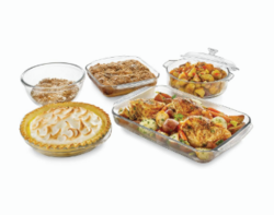 Libbey Baker’s Basics 5 Piece Glass Baking Dish Set with 1 Lid, Stackable, Clear Versatile Casserole Dish Set, Baking Glassware Set for Food Prep from SKANDA INTERNATIONAL FZ LLE