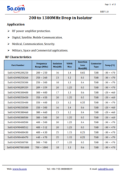 300 to 400MHz UHF RF Drop in Isolator