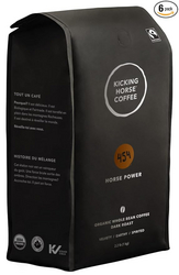 Kicking Horse Coffee 454 Horse Power, Dark Roast, Whole Bean, 1 Kg (Pack of 6) - Certified Organic, Fairtrade, Kosher from SKANDA INTERNATIONAL FZ LLE