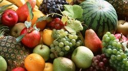 All types of fruits and vegetables