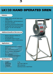 LK 120 HAND OPERATED SIREN SUPPLIER IN UAE 