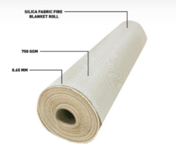 DVS Silica Coated Brown Fabric Fire Blanket Roll in UAE from ADAMS TOOL HOUSE