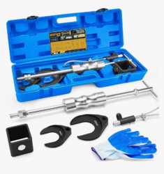 10-Piece Heavy Duty CV Axle Puller Tool Set: Slide Hammer, 2" & 2.5" Forks for Effortless CV Joint Removal from SKANDA INTERNATIONAL FZ LLE