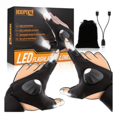 LED Gloves, Flashlight Gloves Christmas Gifts for Men Who Have Everything, Cool Gadgets for Fishing, Hunting, Camping, Techies from SKANDA INTERNATIONAL FZ LLE