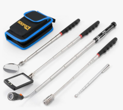 Telescoping Magnetic Pickup Tool Set, Inspection Mirror Telescoping, LED Flashlight, Cool Gadgets for Men, Stocking Stuffers, Gifts for Dad, Husband, Kids, Boyfriend, Magnet Stick from SKANDA INTERNATIONAL FZ LLE