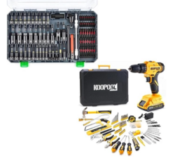 21V Cordless Drill Tool Kit with Comprehensive Driver Bit and Socket Set, 2.0Ah Battery, Home DIY Repair Combo from SKANDA INTERNATIONAL FZ LLE