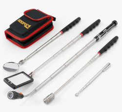 Telescoping Magnetic Pickup Tool Set, Inspection Mirror Telescoping, LED Flashlight, Cool Gadgets for Men, Stocking Stuffers, Gifts for Dad, Husband, Kids, Boyfriend, Magnet Stick from SKANDA INTERNATIONAL FZ LLE
