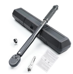 3/8-Inch Drive Click Torque Wrench, 10-80 Ft-Lb, 13.6-108.5 N/m, ±3% Precision 3/8 Torque Wrench, Dual-Direction Adjustable, 72-Tooth Dual Range Scales Torque Wrenches for Bike, Motorcycle, Car from SKANDA INTERNATIONAL FZ LLE