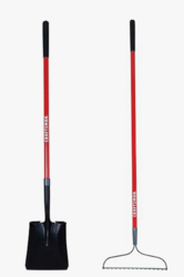 CRAFTSMAN 2-Piece Garden Tool Set with Transfer Shovel and Bow Rake, Fiberglass Handles, Cushion Grips for Landscaping, Gardening & Yardwork from SKANDA INTERNATIONAL FZ LLE