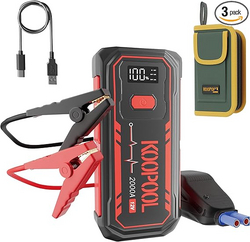 Tool Gifts for Men, 2000A Ultra - Powerful Car Battery Jump Starter: Compatible with 7.0L Gas & 5.5L Diesel Engines. 12V Portable Jump Box w/ 3 - Modes Flashlight, USB Ports & Premium Jumper Cables from SKANDA INTERNATIONAL FZ LLE