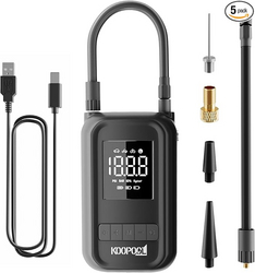 Tire Inflator Portable Air Compressor, 150PSI Portable Air Pump for Car, Bike, Motorcycle, Ball, Electric Tire Pump with Digital Pressure Gauge, LED Light, Rechargeable 4000 mAh from SKANDA INTERNATIONAL FZ LLE