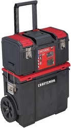 CRAFTSMAN 19-in. 3-in-1 Rolling Tool Box with Wheels, Red, Plastic, Lockable (CMST18614) from SKANDA INTERNATIONAL FZ LLE