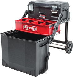 CRAFTSMAN 22-in. Rolling Tool Box with Wheels, Black, Plastic, Lockable (CMST20880) from SKANDA INTERNATIONAL FZ LLE