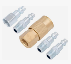 CRAFTSMAN 5-pc NPT Coupler/Plug Kit, Industrial Quick Connect, Steel and Brass, 1/4-in NPT Threads from SKANDA INTERNATIONAL FZ LLE