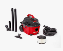 CRAFTSMAN CMXEVBE17040 4 Gallon 5.0 Peak HP Wet Dry Vac, Portable Shop Vacuum Wet and Dry with Filter, Hose and Attachments for Home and Automotive Cleaning from SKANDA INTERNATIONAL FZ LLE