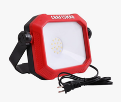 CRAFTSMAN 1100 Lumens 4000K LED Tiltable Portable Work Light in Red with 2-in-1 Adjustable Metal Rotating Stand and Handle, Impact-Resistant Glass Lens, 5FT Power Cord, ETL, Perfect for Job Site from SKANDA INTERNATIONAL FZ LLE