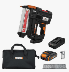 Worx Nitro 20V 18GA Cordless Brad Nailer, Cordless Nail Gun, Nail Gun Battery Powered, Up to 2 Inch, Tool-Free Jam Release, Trimming & Molding, Baseboard WX842L PowerShare – Battery, Charger Included from SKANDA INTERNATIONAL FZ LLE