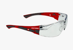 Craftsman 200, Safety Glass, Comfort Fit - Clear, Red Frame from SKANDA INTERNATIONAL FZ LLE