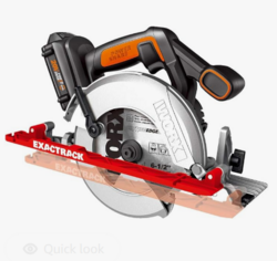 Worx WX530L 20V Power Share ExacTrack 6.5" Cordless Circular Saw from SKANDA INTERNATIONAL FZ LLE