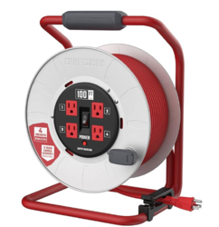CRAFTSMAN 100 Ft. Contractor Retractable Extension Cord Reel with 4 Outlets & Heavy Duty 12AWG SJTW Cable from SKANDA INTERNATIONAL FZ LLE